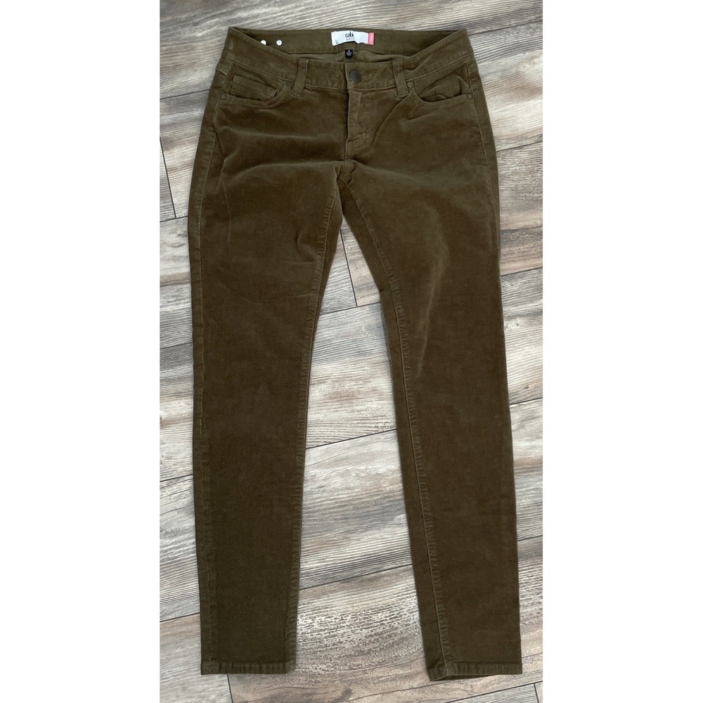 Cabi‎ Corduroy Pants Size 4 Brown Mid Rise Skinny Stretch Casual Fall Style